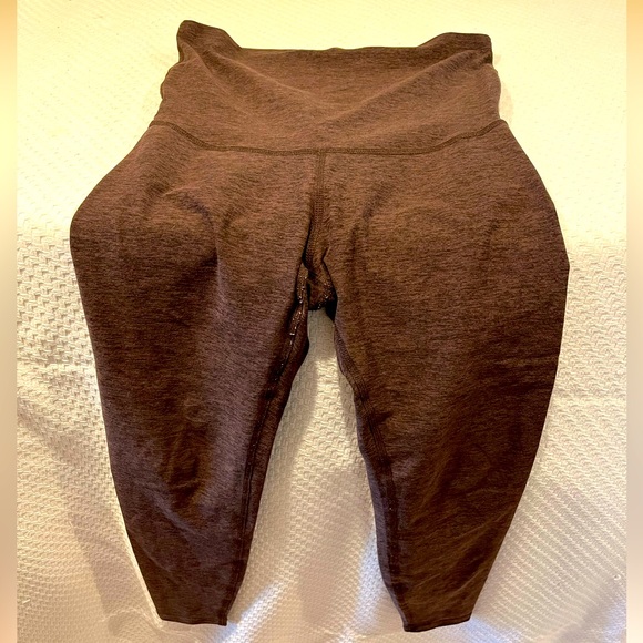 Beyond the Bump Pants - Spacedye Love the Bump Midi Maternity Legging, chocolate chip espresso, size M